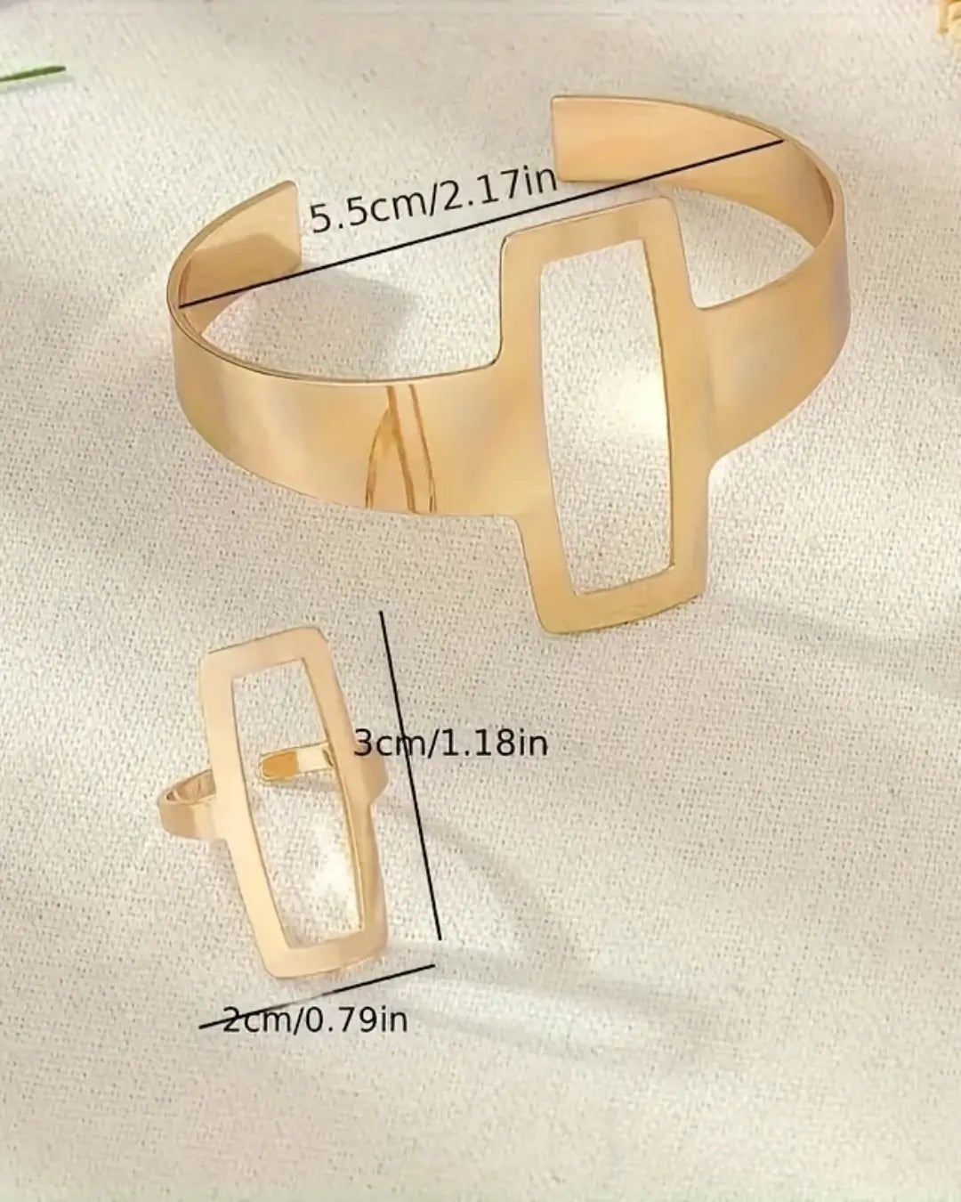 Plated Open Bracelet