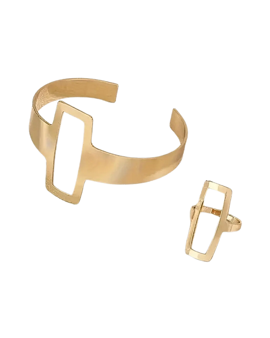 Plated Open Bracelet