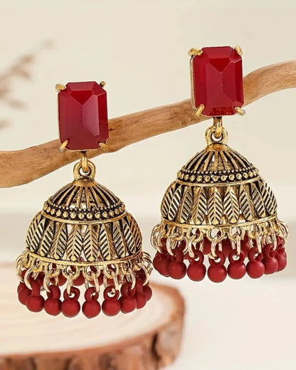 Glass Square Earrings