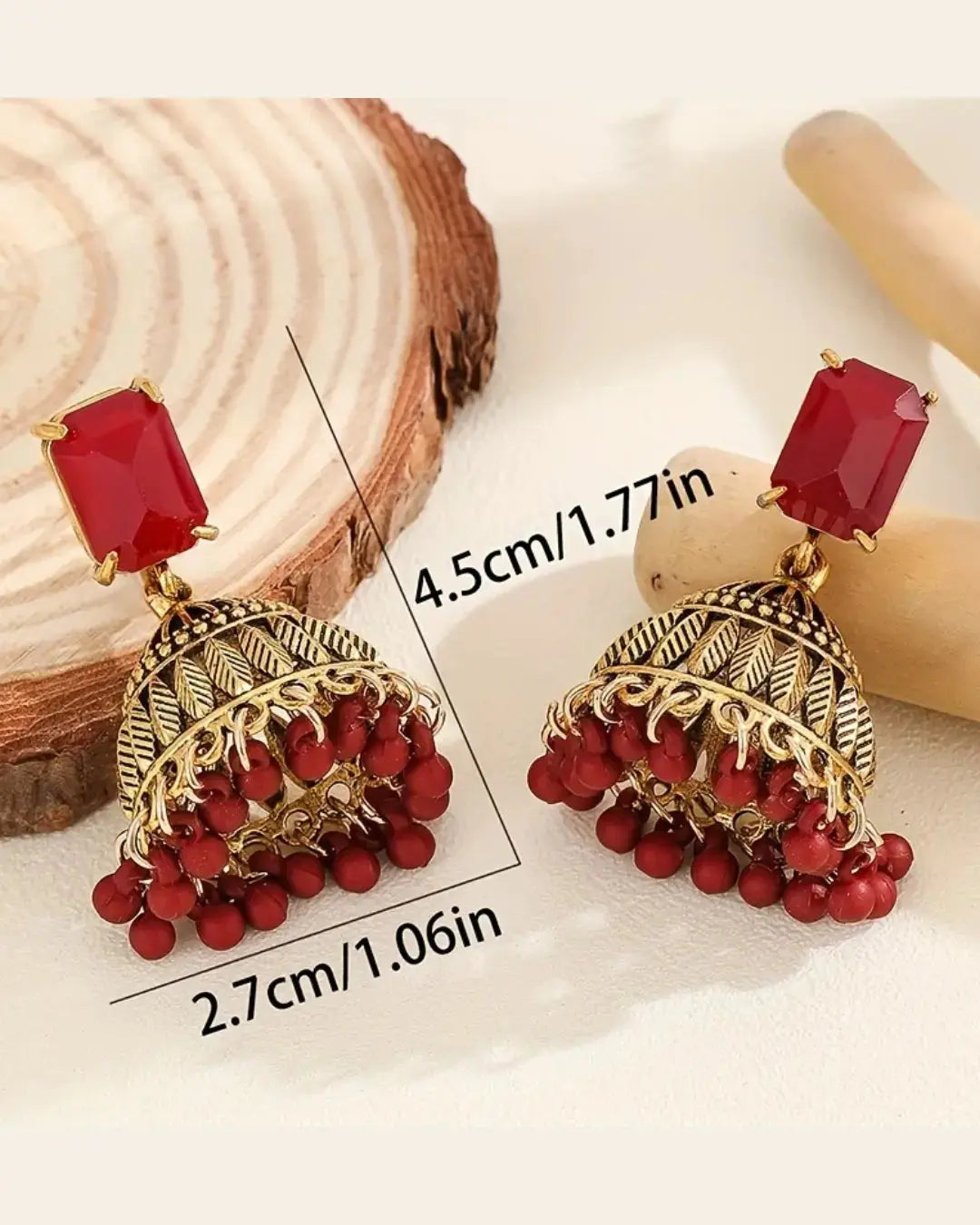 Glass Square Earrings