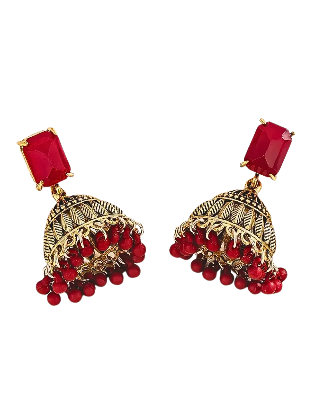 Glass Square Earrings