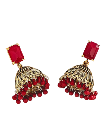 Glass Square Earrings