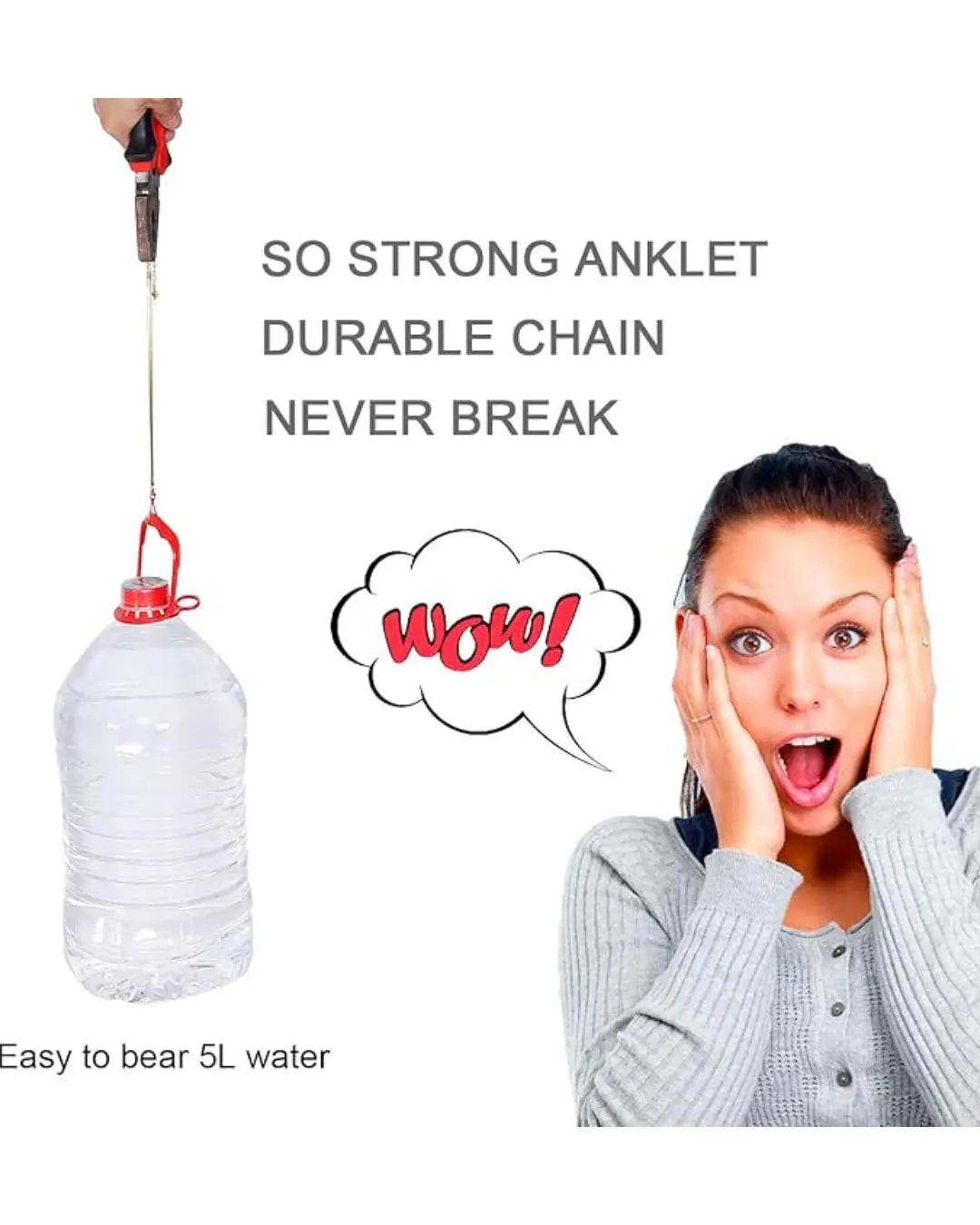 Bone Flat Snake Chain Anklet