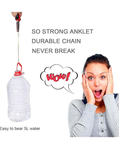 Bone Flat Snake Chain Anklet