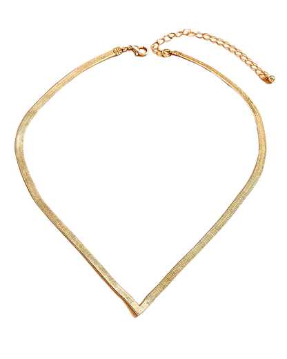Heart flat necklace