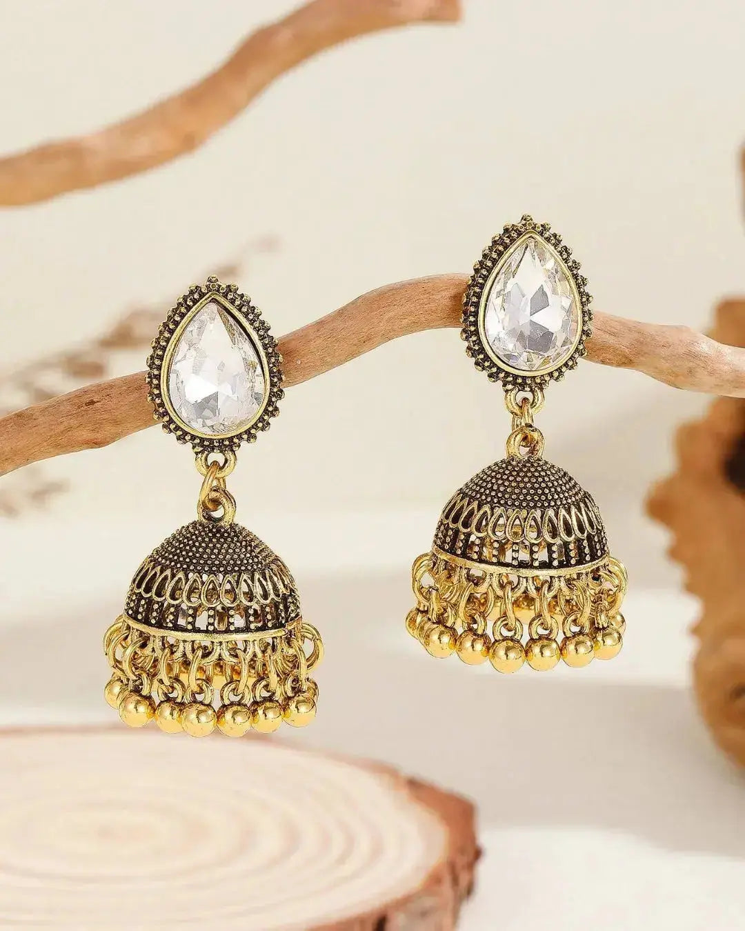 Glass Teardrop Earrings