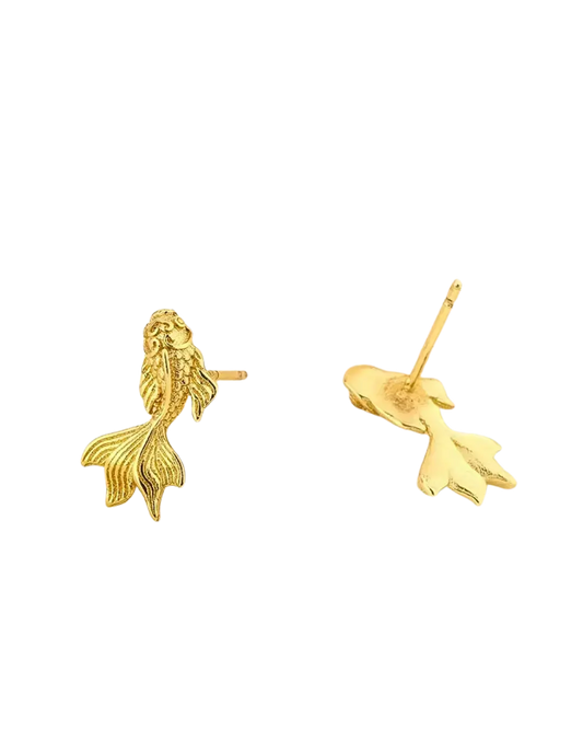 Golden Fish Earrings