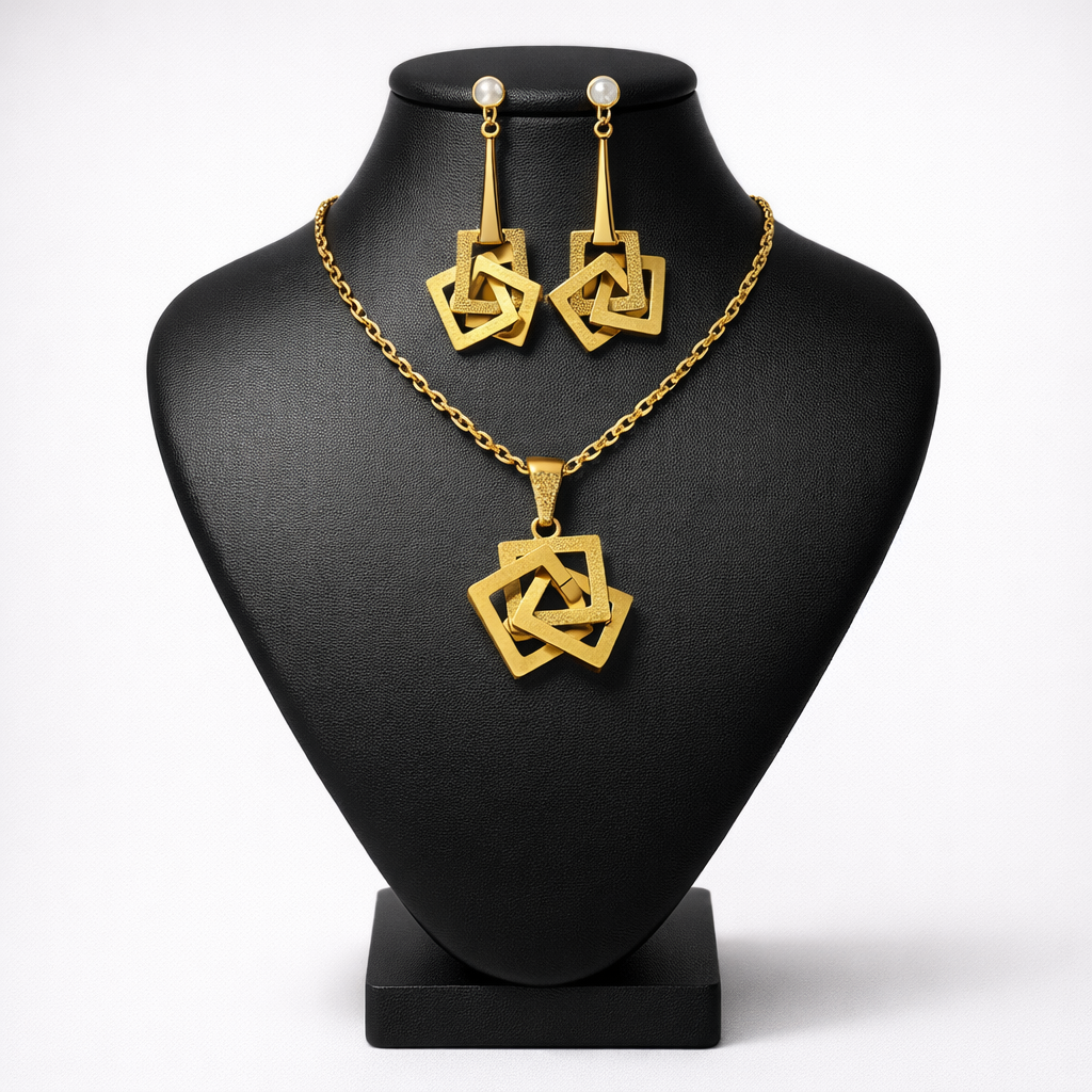Overlapping necklace  set