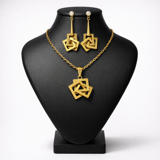 Overlapping necklace  set