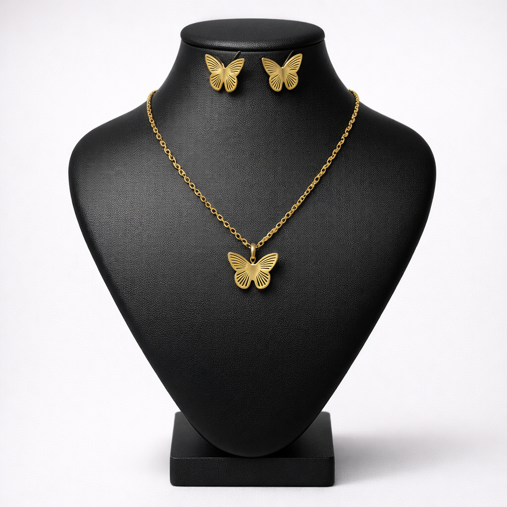 Butterfly Locket Set