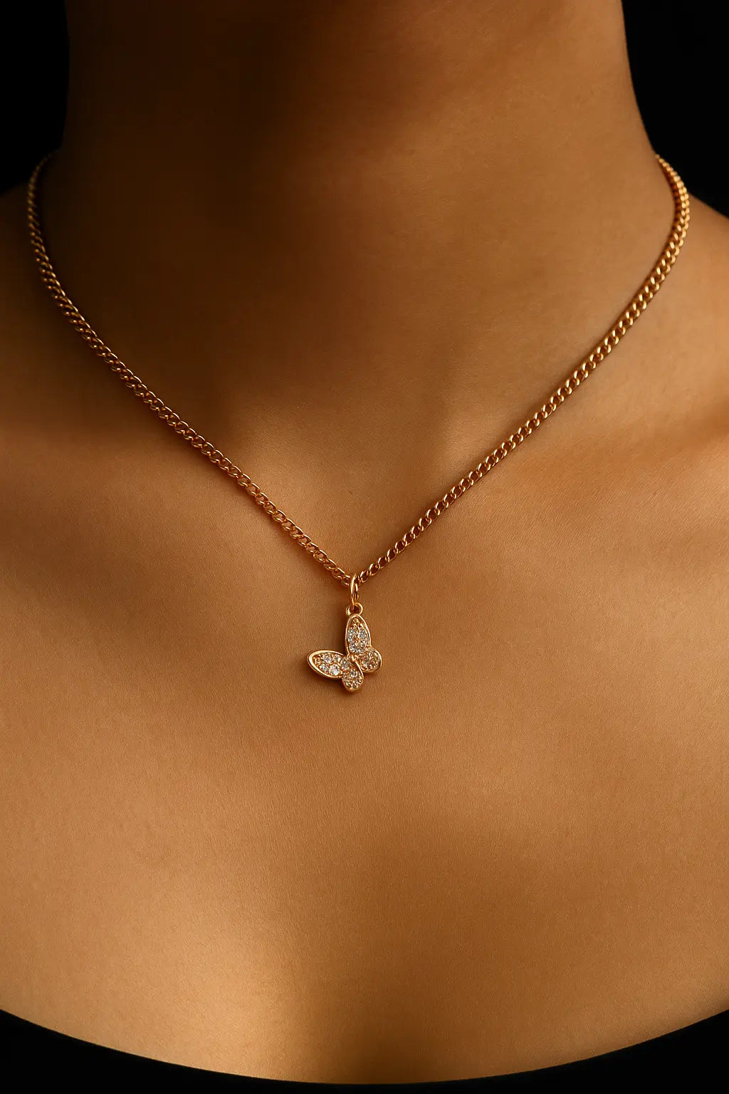 Gold Butterfly Necklace