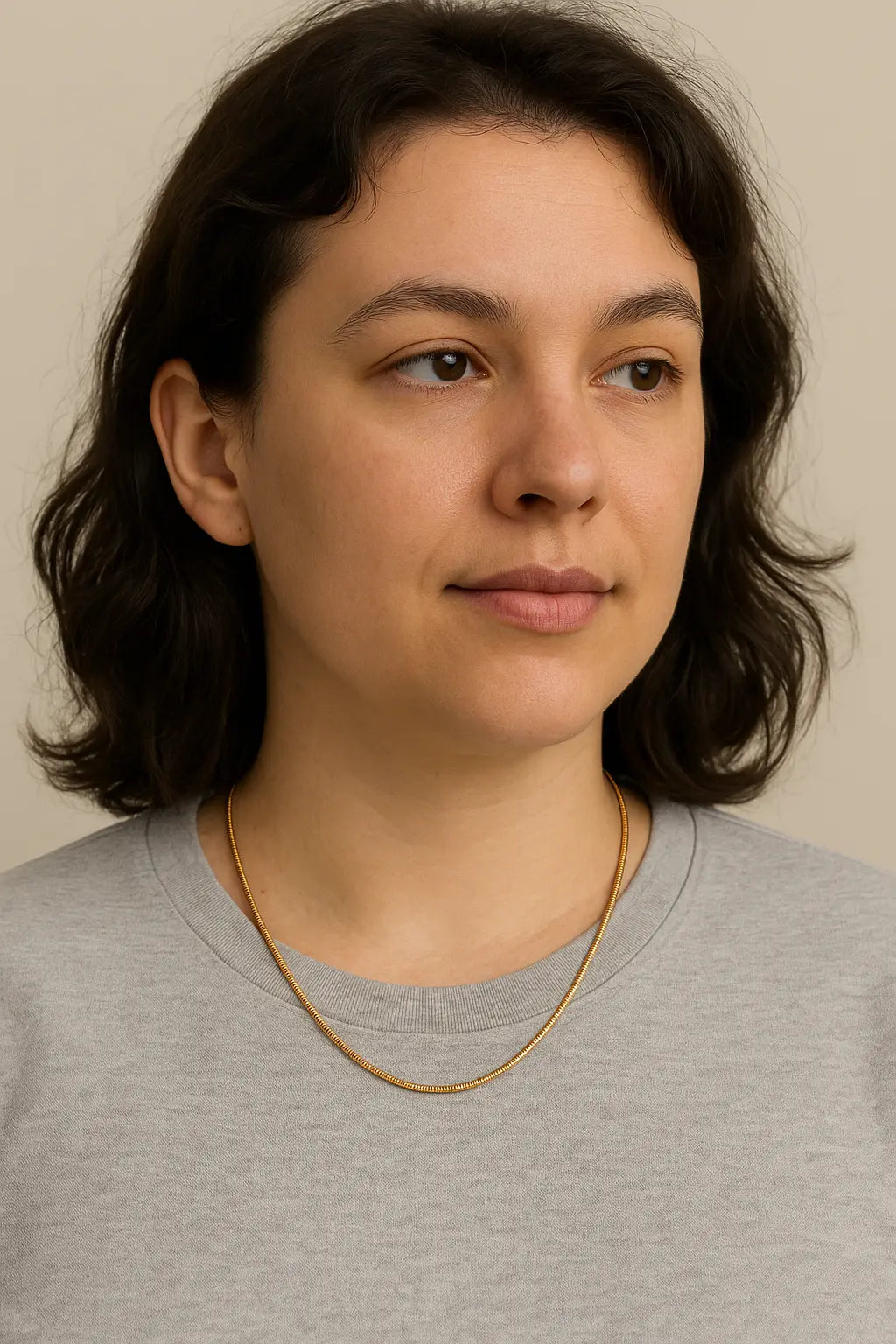 Sleek Gold Chain Necklace