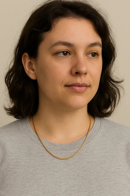 Sleek Gold Chain Necklace