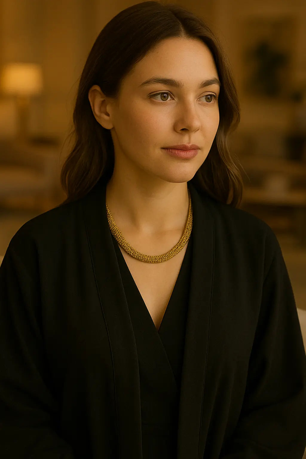 Luxe Mesh Gold Stainless Steel Necklace