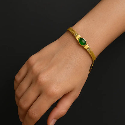 Emerald Glow Bracelet