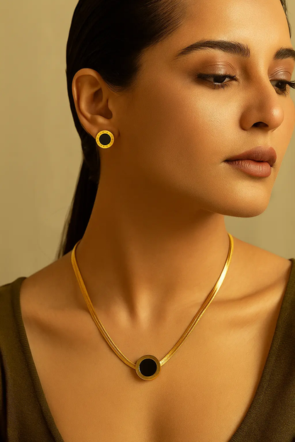 Roman Numerals Jewellery Set