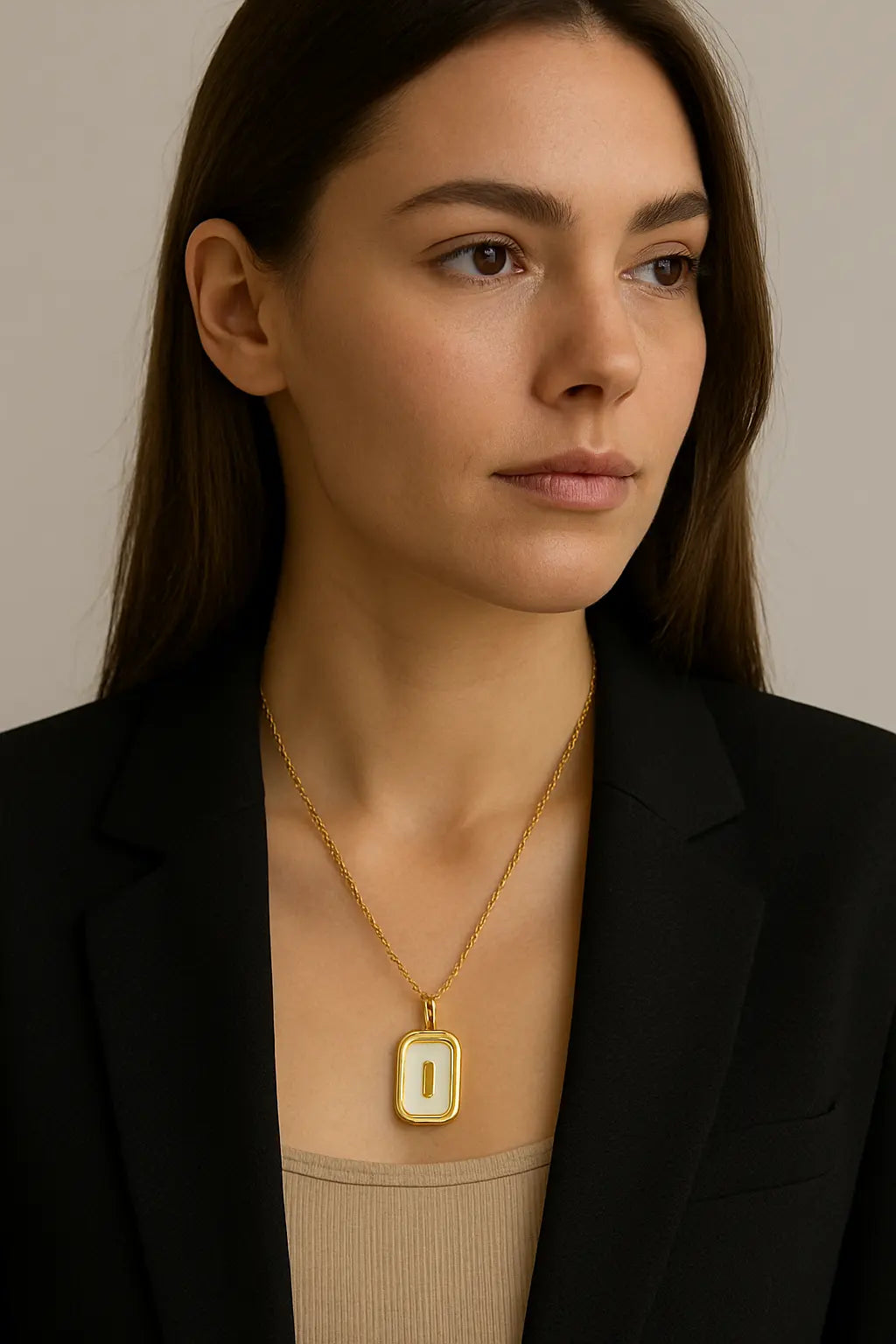 Luna Luxe Mother-of-Pearl Pendant Necklace
