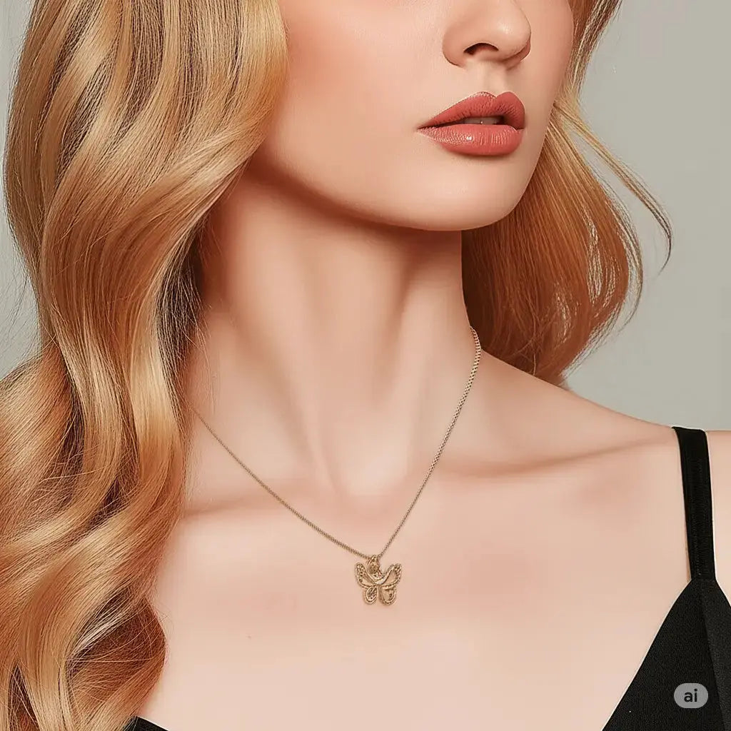 Butterfly Pendant Necklace