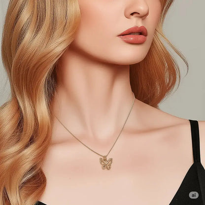 Butterfly Pendant Necklace