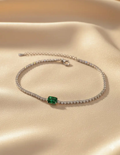 Emerald Frost Tennis Bracelet