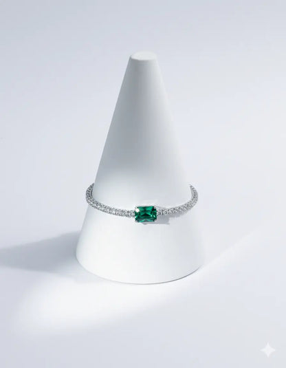 Emerald Frost Tennis Bracelet