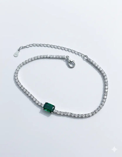 Emerald Frost Tennis Bracelet