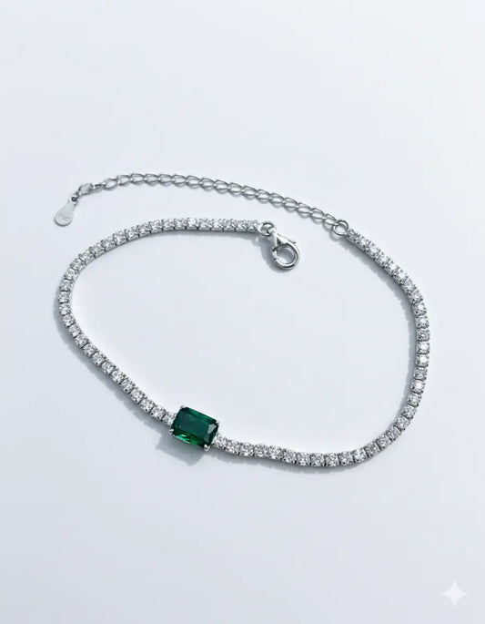 Emerald Frost Tennis Bracelet