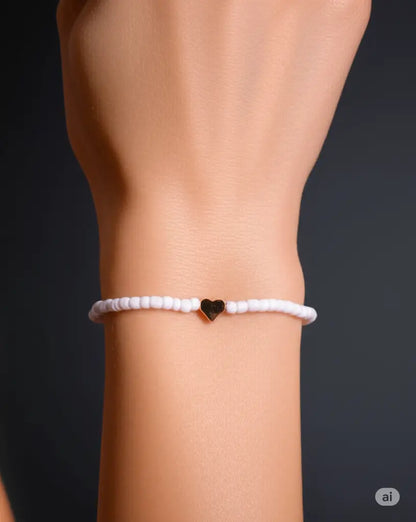 Mini Love Heart Beaded Bracelet
