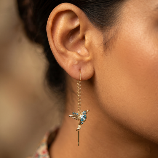 Bird Drop Earrings
