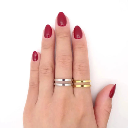 Double Layer Hollow Rings