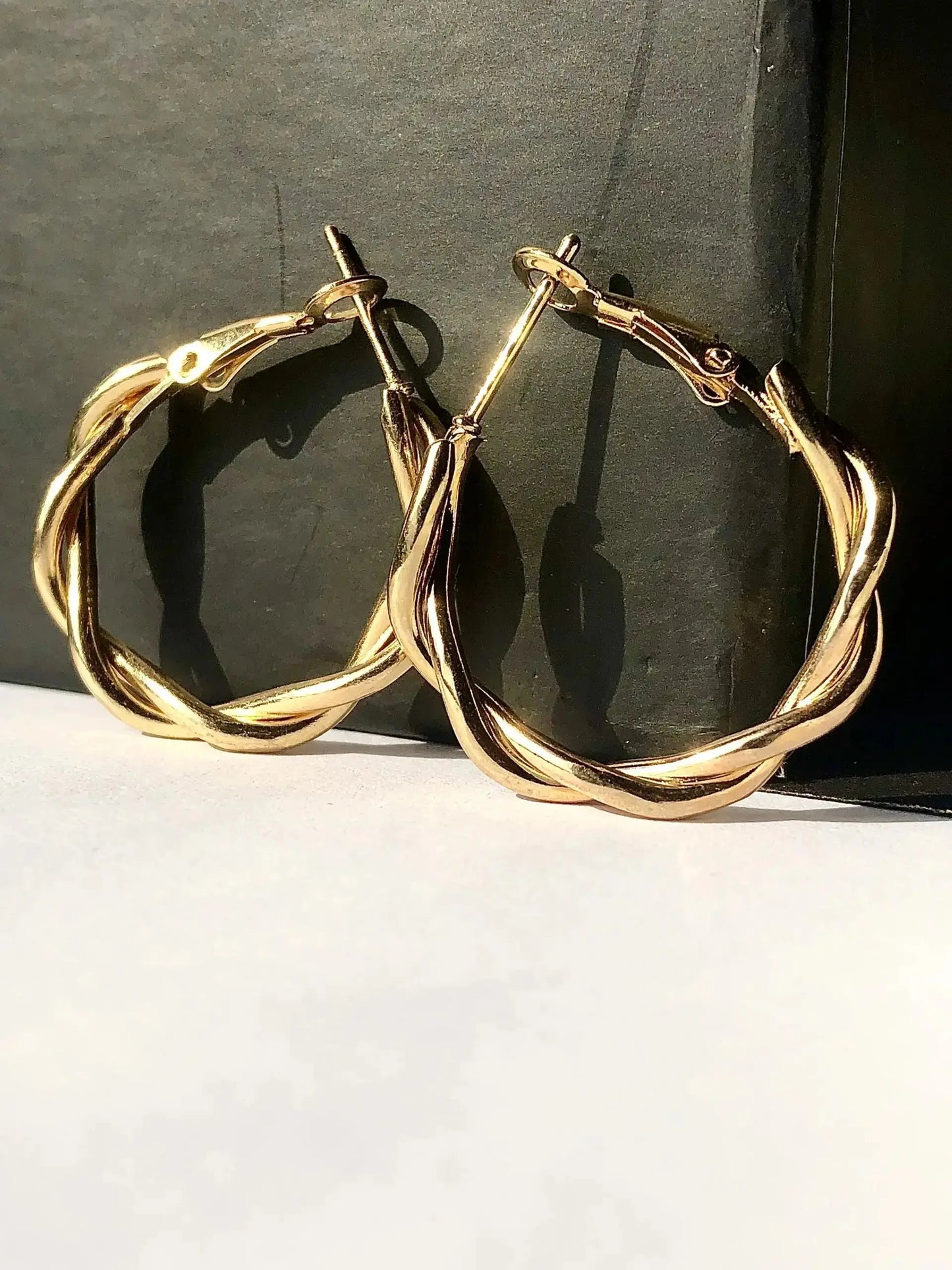 Twist Hoop Earrings