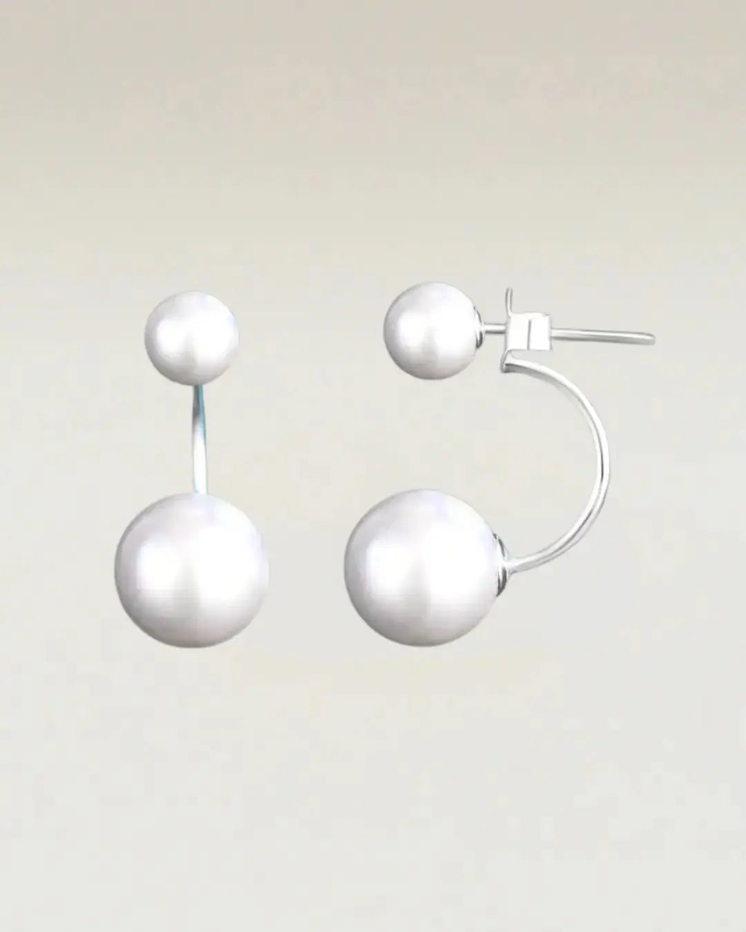 Double Pearl Earrings