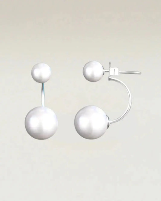 Double Pearl Earrings