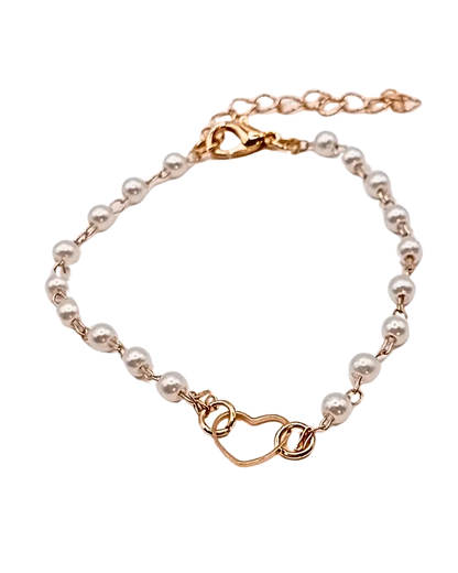 Pearl Heart Bracelet