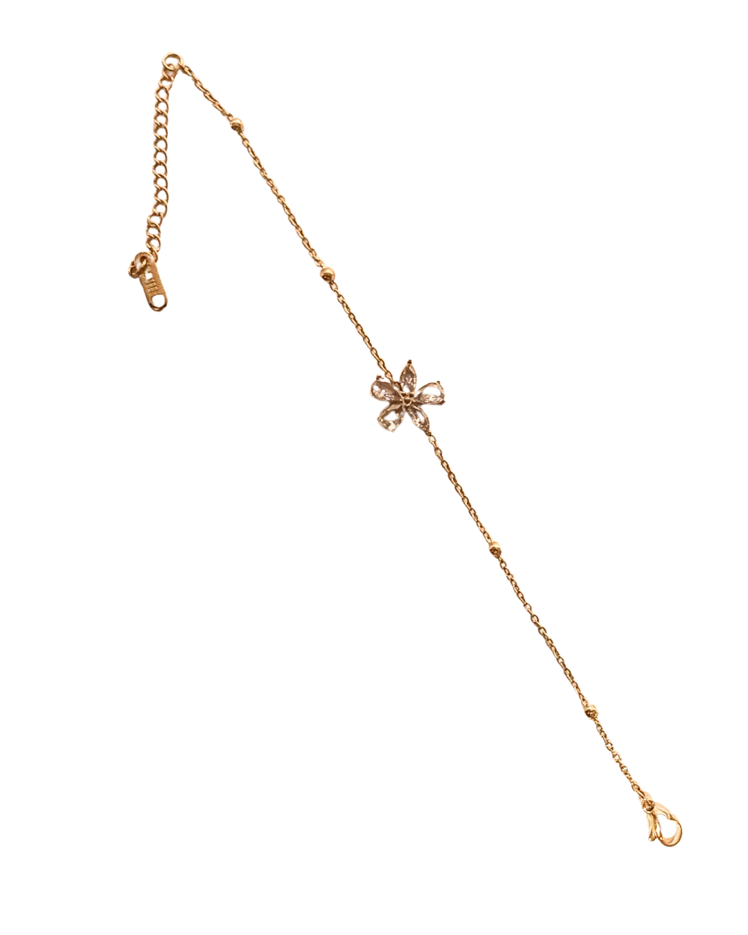 Flower charm bracelet