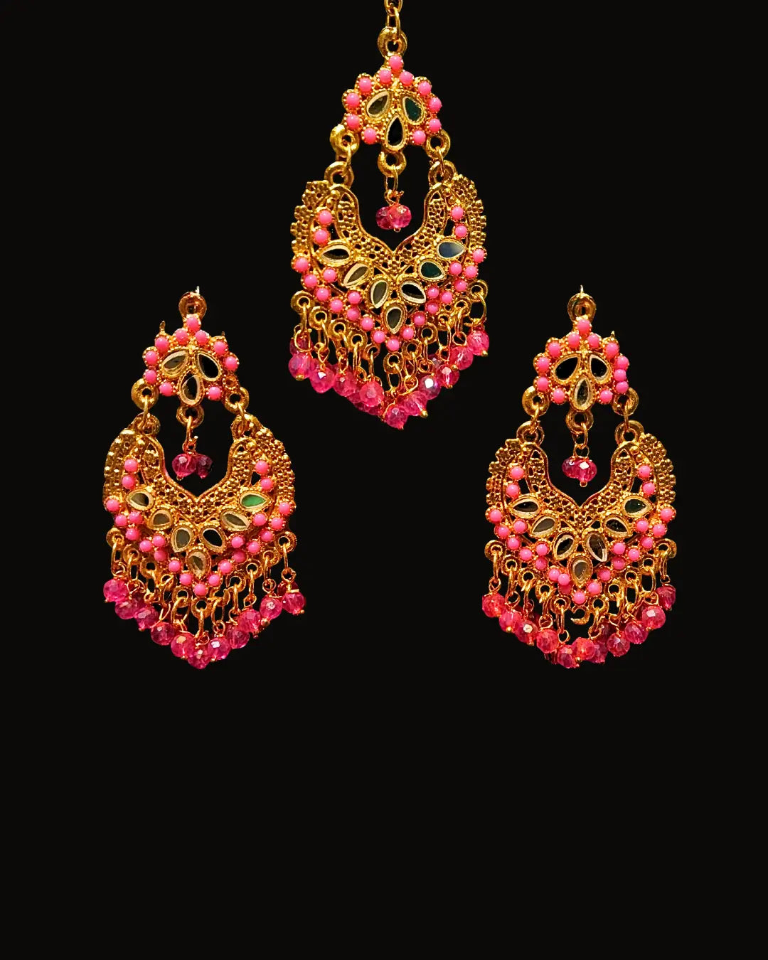 Earrings With Tikka