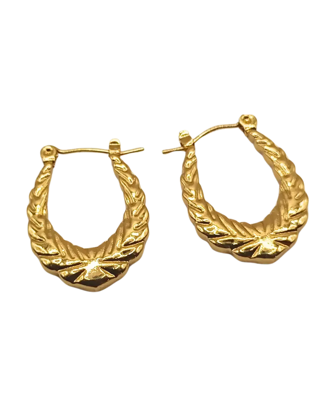 Sunburst Crescent Hoops