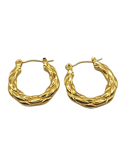 Woven Radiance Hoops