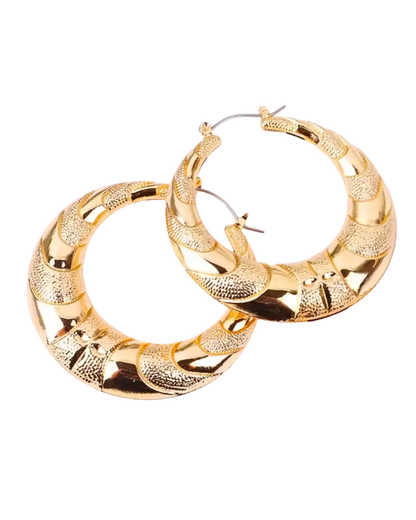 Round Hoop Earrings