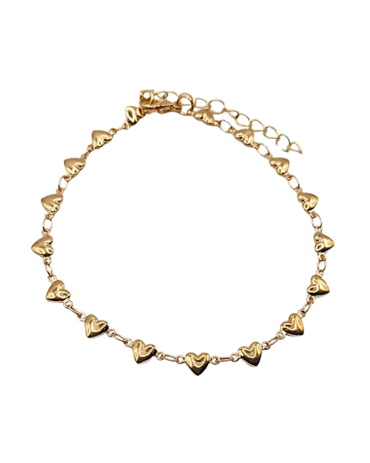 Heart Link Chain Bracelet