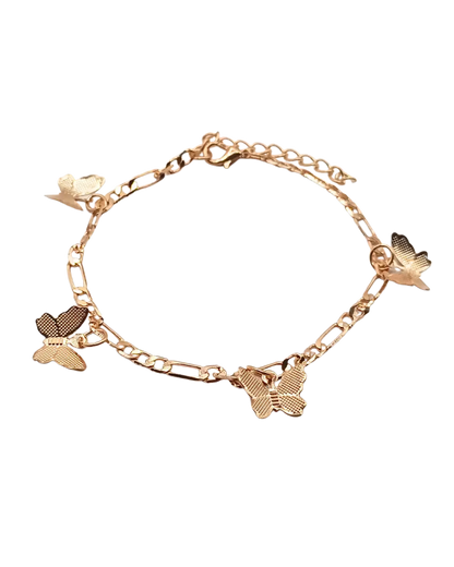 Figaro Chain Butterfly Bracelet