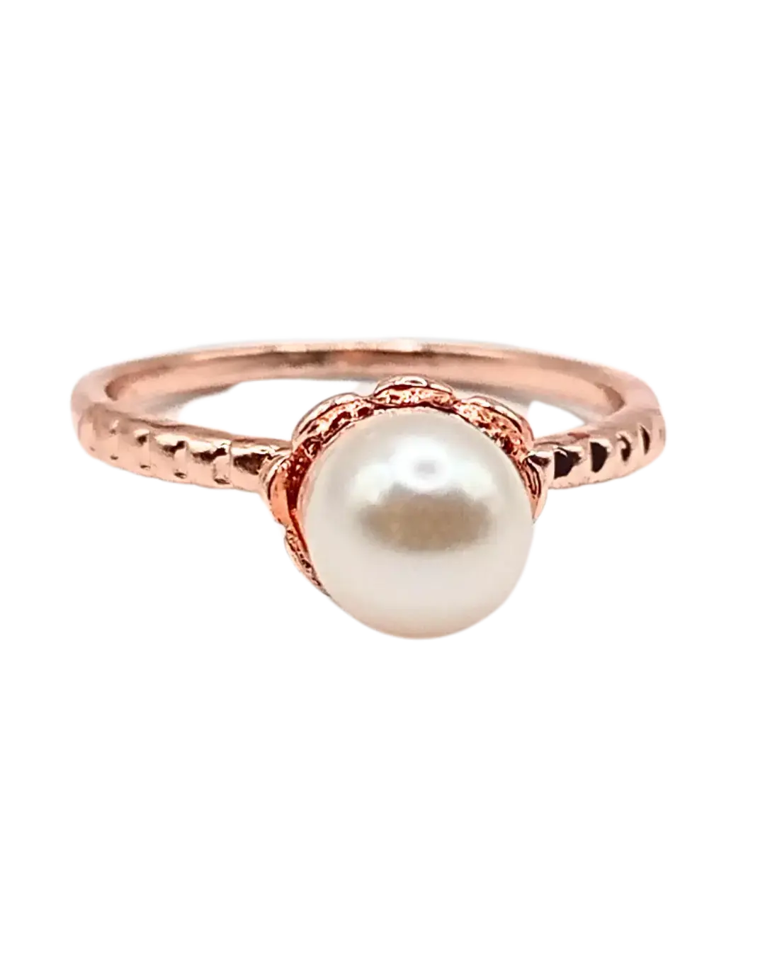Gold Plated Pearl Ring