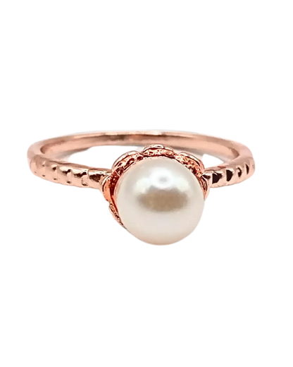 Gold Plated Pearl Ring