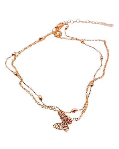 Layered Butterfly Necklace