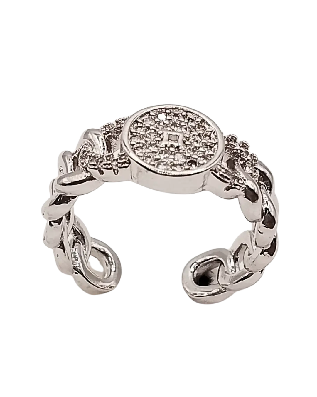 Circle Cubic Zirconia Ring