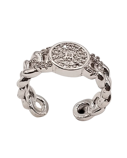 Circle Cubic Zirconia Ring