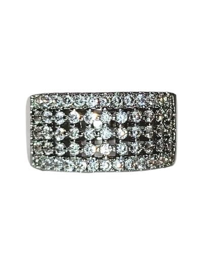 Stylish Luxury Five Rows Zircon Ring