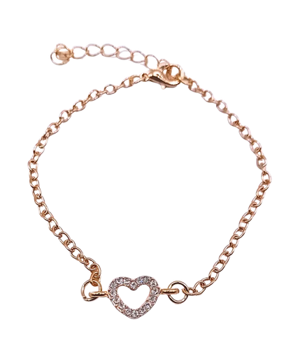 Sparkling Heart Bracelet