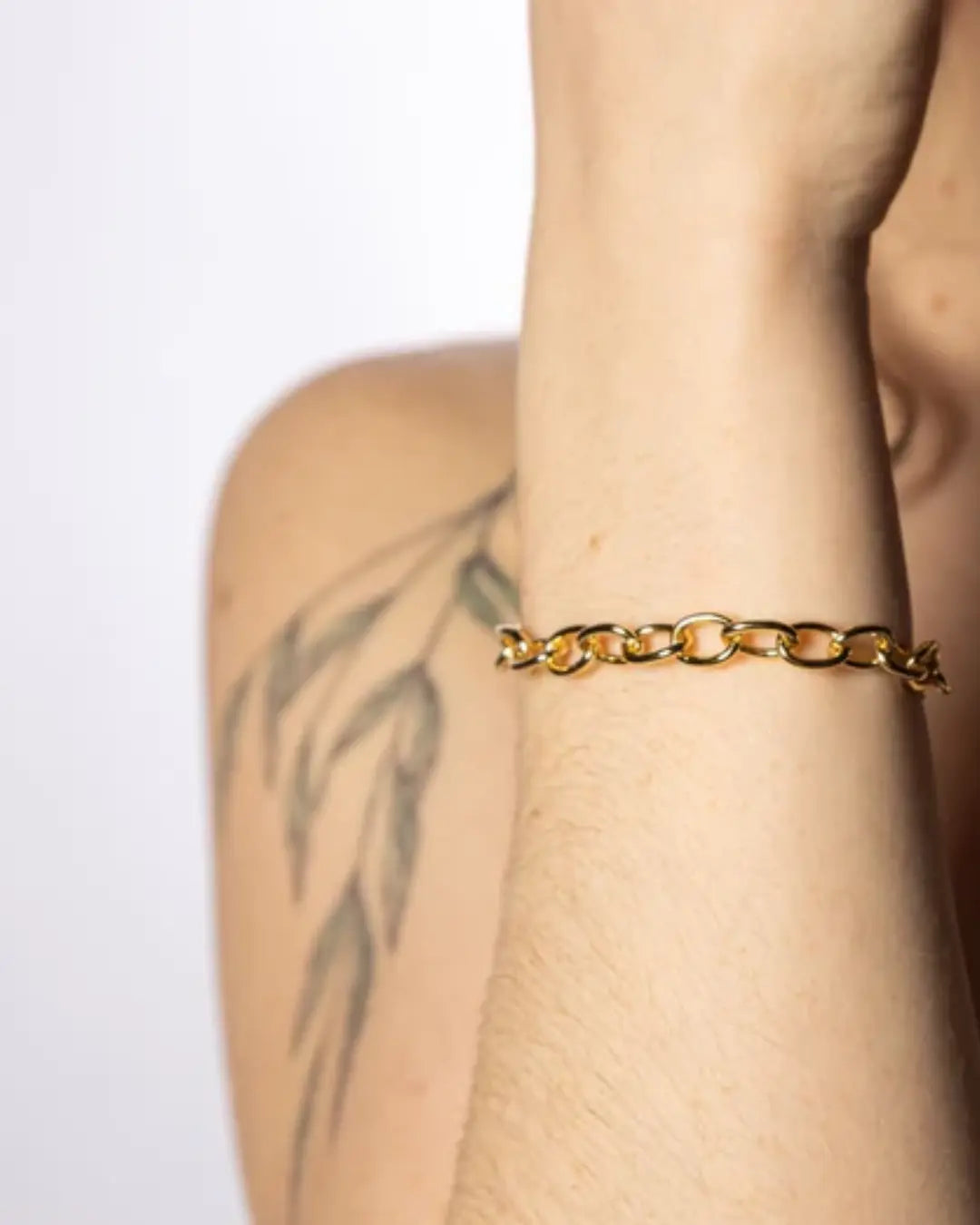 Oval Chain Bracelet 2Chain set