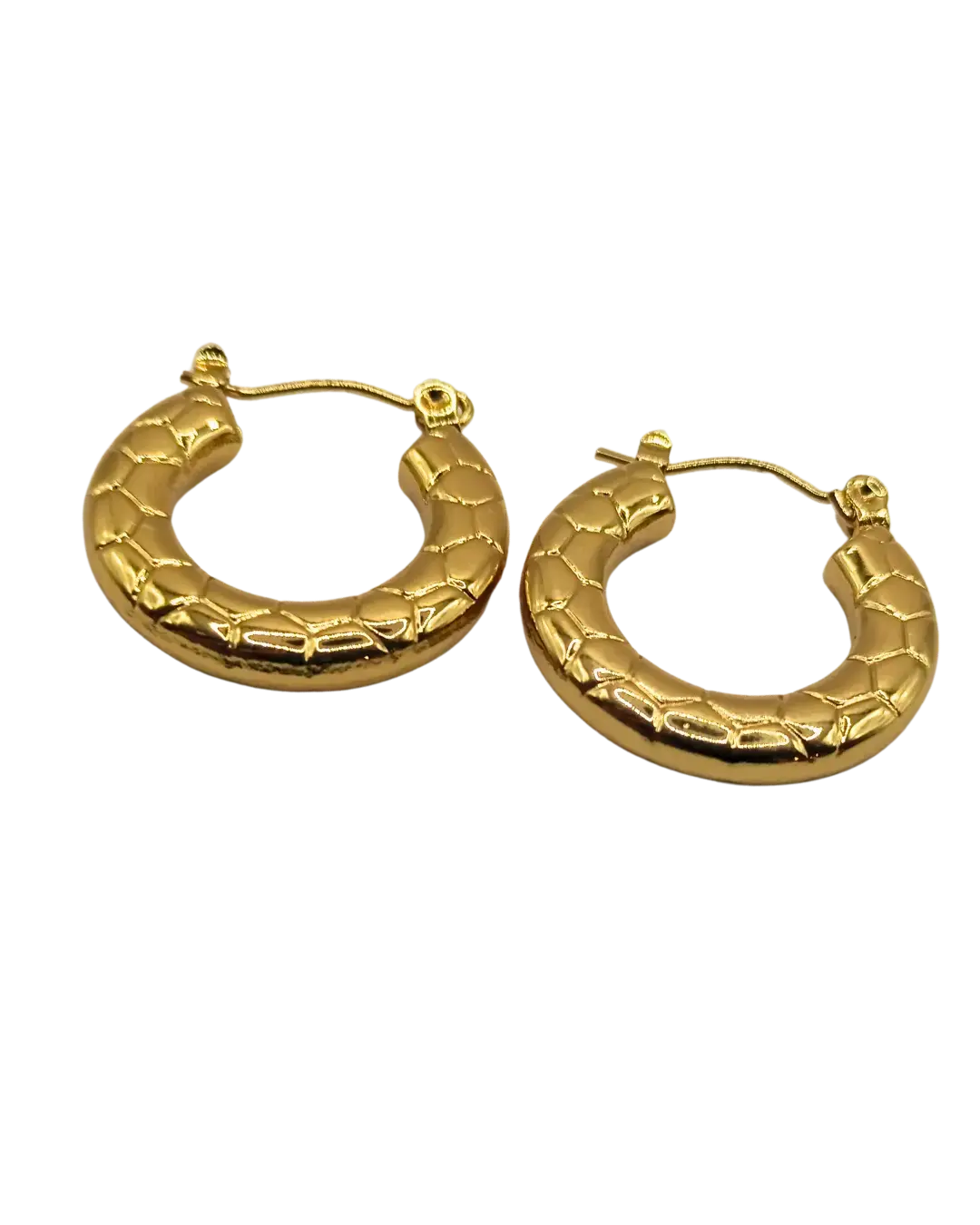 Snake Print Earrings